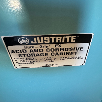 Justrite Sure-Grip EX 12 Gallon Acid & Corrosive Storage Cabinet image 0